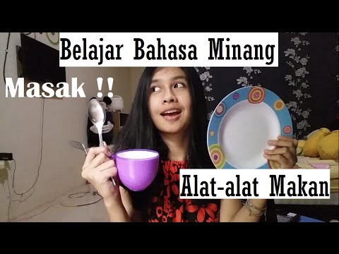 Belajar Bahasa  Minang 2 Alat Makan  YouTube