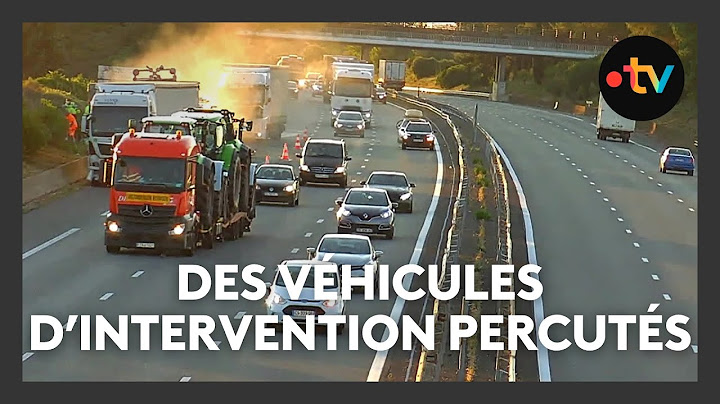 Accident sur la route : les véhicules d'intervention régulièrement victimes