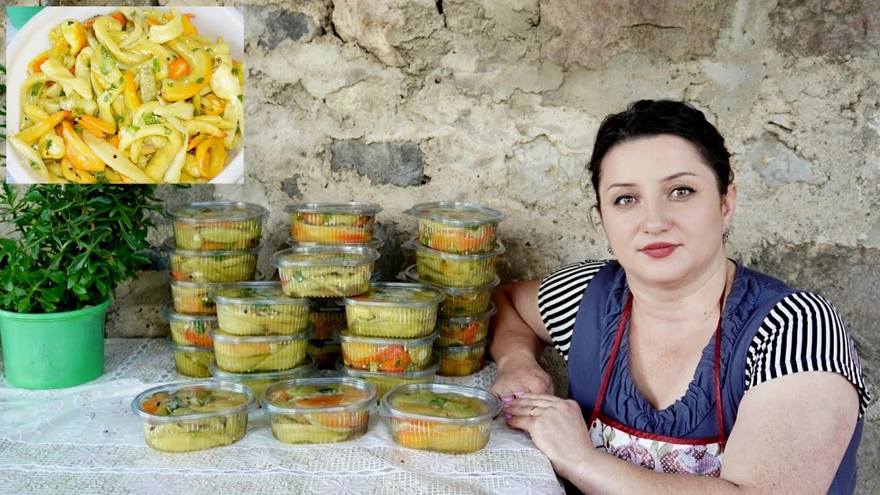 Ձեթով Ծիծակի ՆՈՐ Տարբերակ-Պահածո-Маринованный перец в масле на ЗИМУ-Շամշադինի Համը-Шамшадин