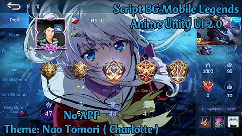 Script All BG Mobile Legends Anime 2.0 ( Nao Tomori )