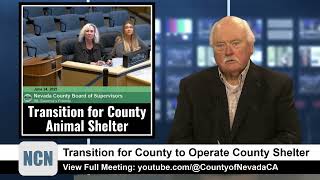 Transitionn for County to Operate County Shelter