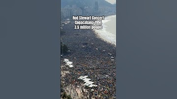 3.5+ million people LARGEST Concert Ever #music #concert #amazing #rodstewart