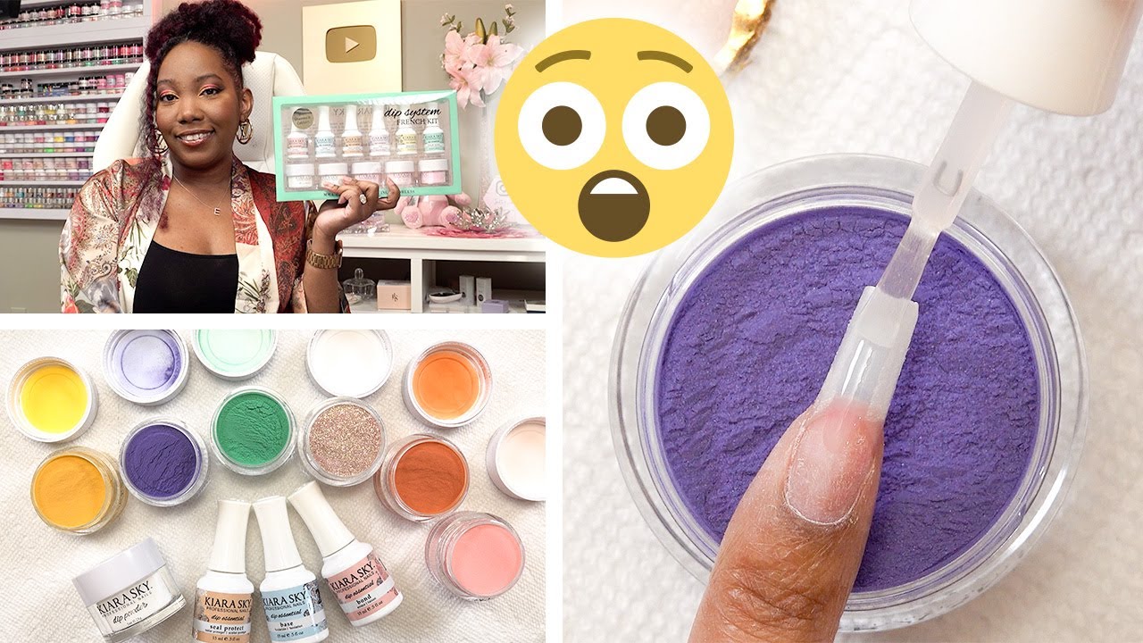 Trying Kiara Sky's Fall Dip Powder Collection