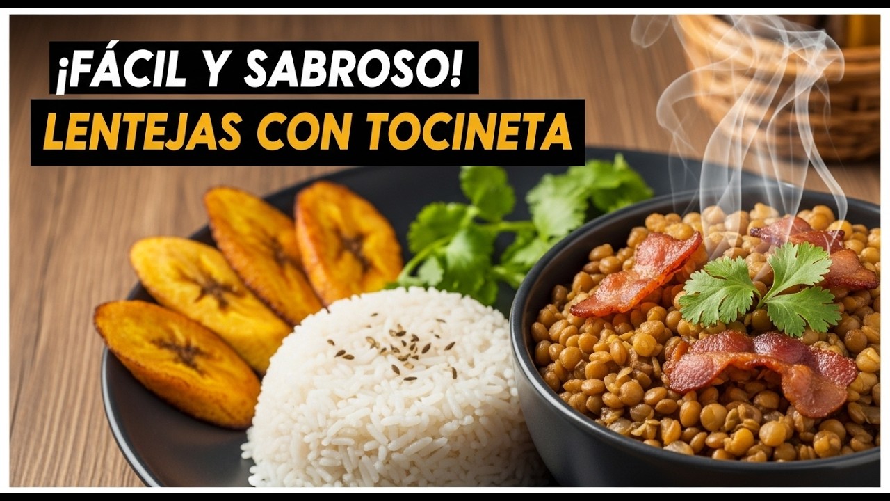 Lentejas con Tocineta: Fácil, Económica y Llena de Sabor