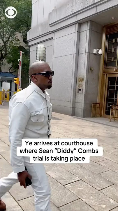 Kanye West arrives at courthouse where Sean