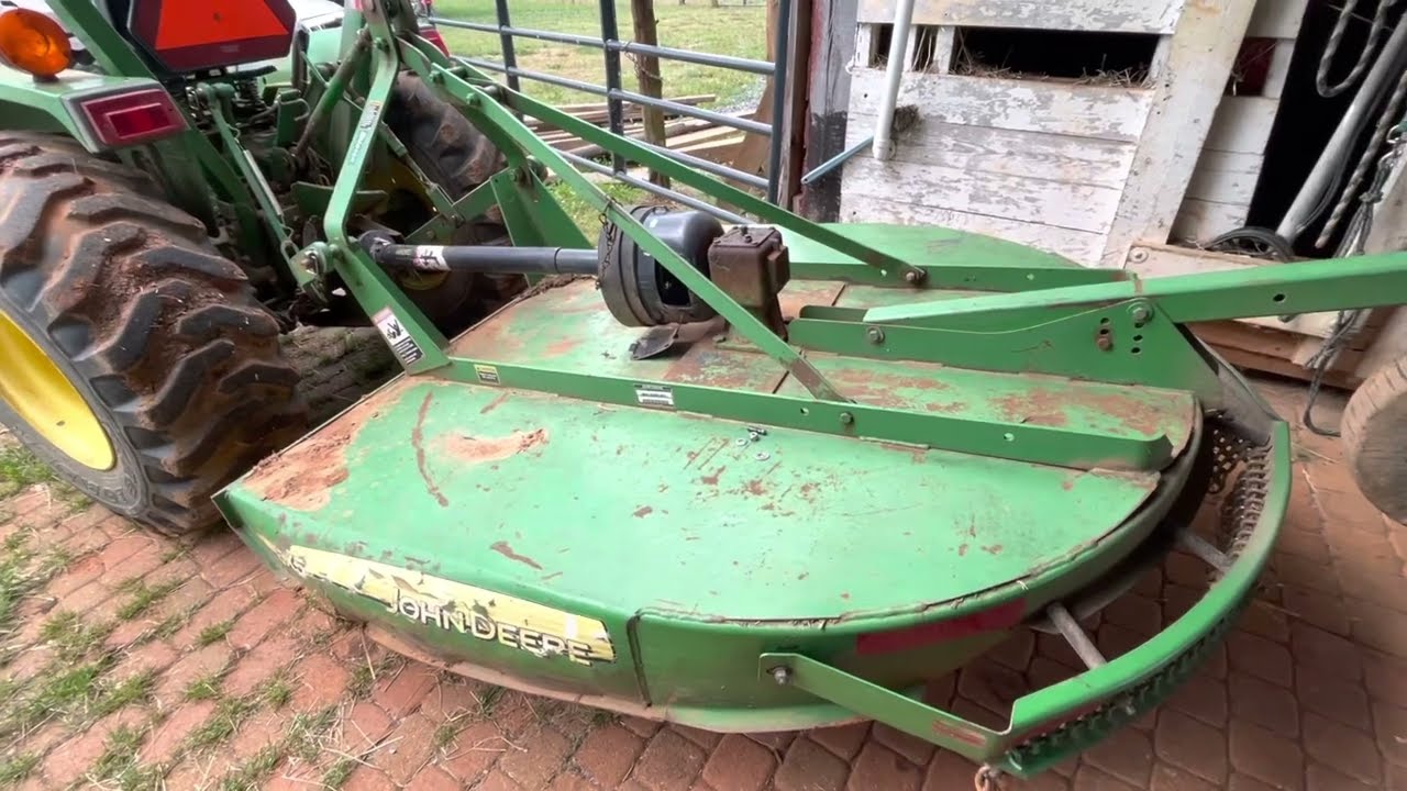 John deer bush hog shear pin replacement YouTube