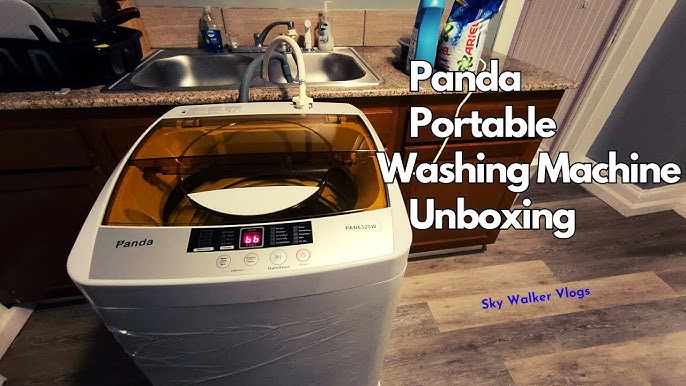 Panda PAN56MGP3 1.34cu.ft Portable Machine, 10lbs Capacity, 10 Wash  Programs, 5 Water Level, Compact Top Load Cloth Washer, 1.34 Cu.ft, 1.6 