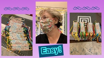 🌻How to Sew a Face Mask using Ribbon or Fabric Ties! 🌻