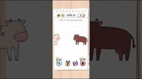 Brain Test Level 28 Answer - Click on the Calves Please (Walkthrough)