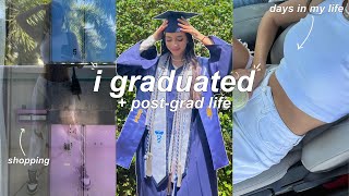 i graduated college + post-grad VLOG :･ﾟ✧