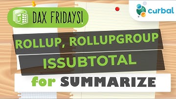 DAX Fridays! #144: ROLLUP, ROLLUPGROUP, ISSUBTOTAL
