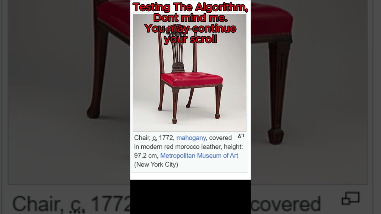 Testing The Algorithm Chair