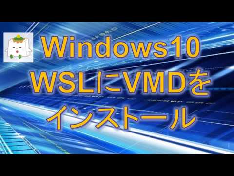 Windows10のWSLでLinux版のVMDを起動する