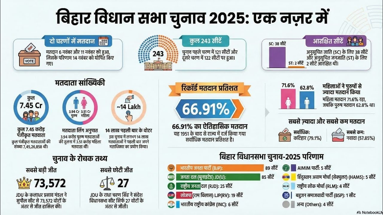 बिहार विधानसभा चुनाव 2025 l बिहार मंत्री परिषद 2025 l Bihar General election 2025.