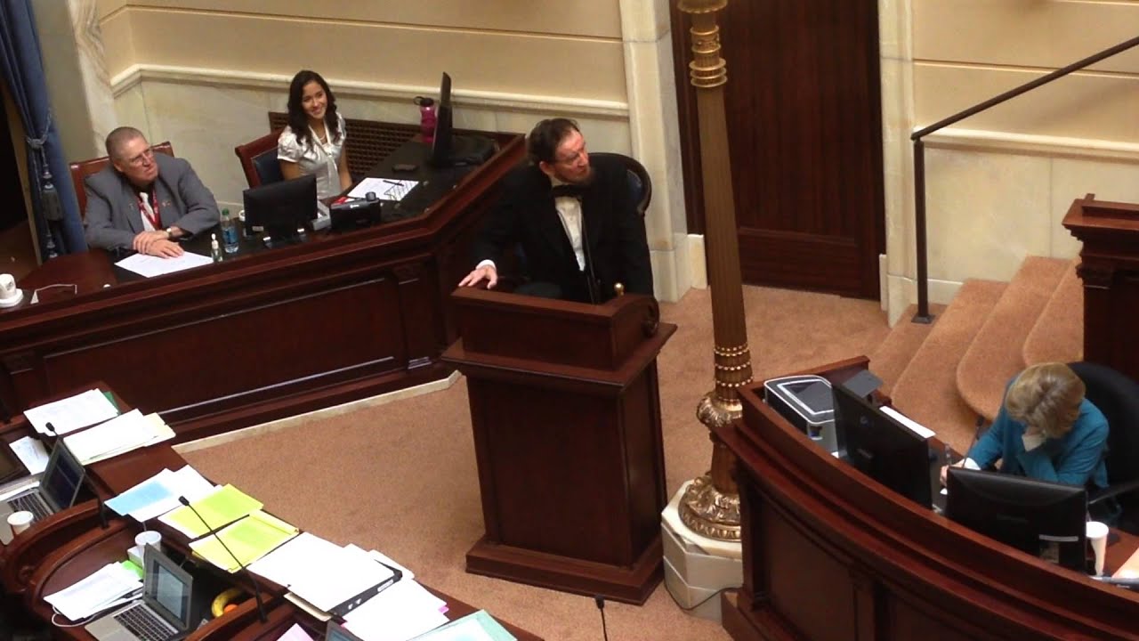 Abe Lincoln speaks to the Utah Senate