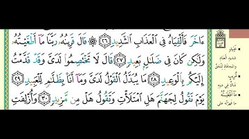 سورة ق من 27  إلى 30
