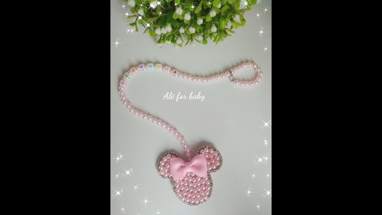 Prendedor de chupeta Minnie