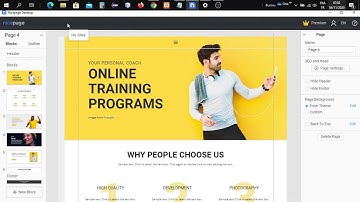 Nicepage tutorial 08 : add new page