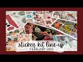 FEBRUARY KIT LINE-UP | all the kits and decorative stickers i'll need for the month in two planners!