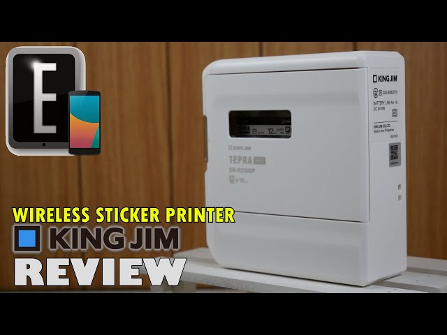 Wireless King Jim Label Maker SR-R2500P Review - YouTube