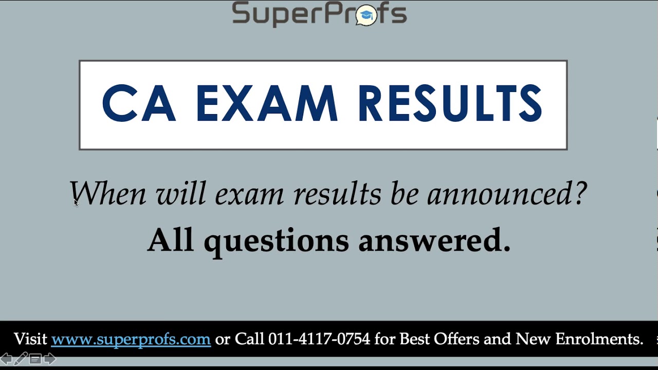 CA Exam Results - When will CA Result Nov 2020 be announced? Tentative ...