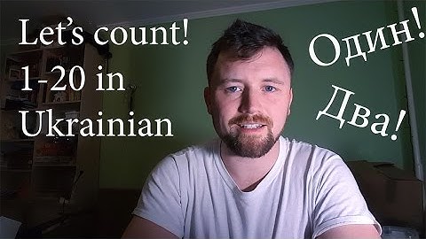 Counting in Ukrainian! 1-20