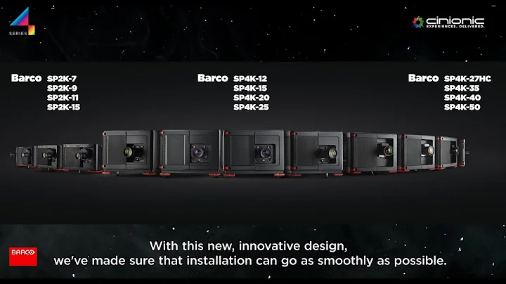 What makes the Barco Series 4 laser projectors for smaller screens smart?