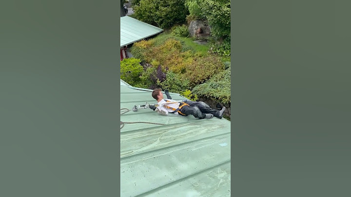 He almost FELL OFF the ROOF!