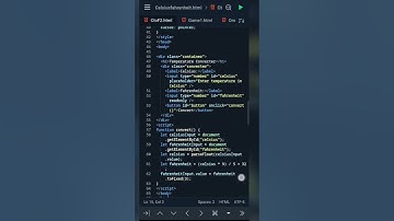 Celsius to Fahrenheit conversion using HTML,CSS and javaScript |#code