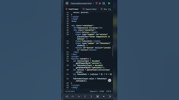 Celsius to Fahrenheit conversion using HTML,CSS and javaScript |#code