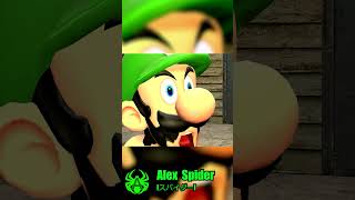 Luigi gets Buffed  #marioandsonic #alexspider #fnaffunny #gmod #memes #luigi