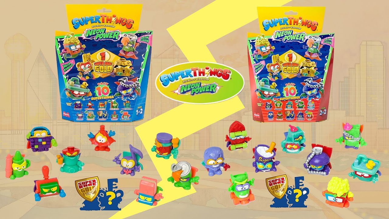 💥 ⚡️ Superthings Neon Power ⚡️ Packs de 10 SuperThings x2 💥 【 UNBOXING ...