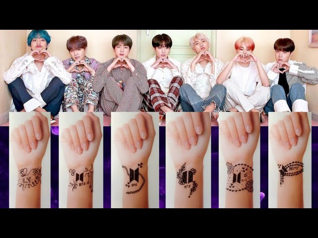 Bts tattoo inspired😊😊 | ARMY's Amino