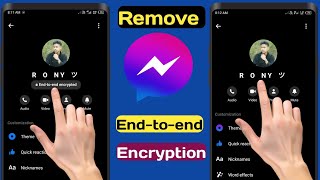 How To Turn Off End-to-end encryption in Messenger 2024 Remove End-to-end Encryption in Messenger