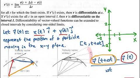Velocity and Acceleration Vectors