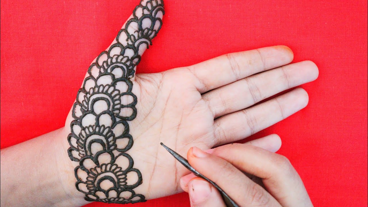 Very Easy Front Hand Mehndi Design | Latest Palm Arabic Mehndi Design ...