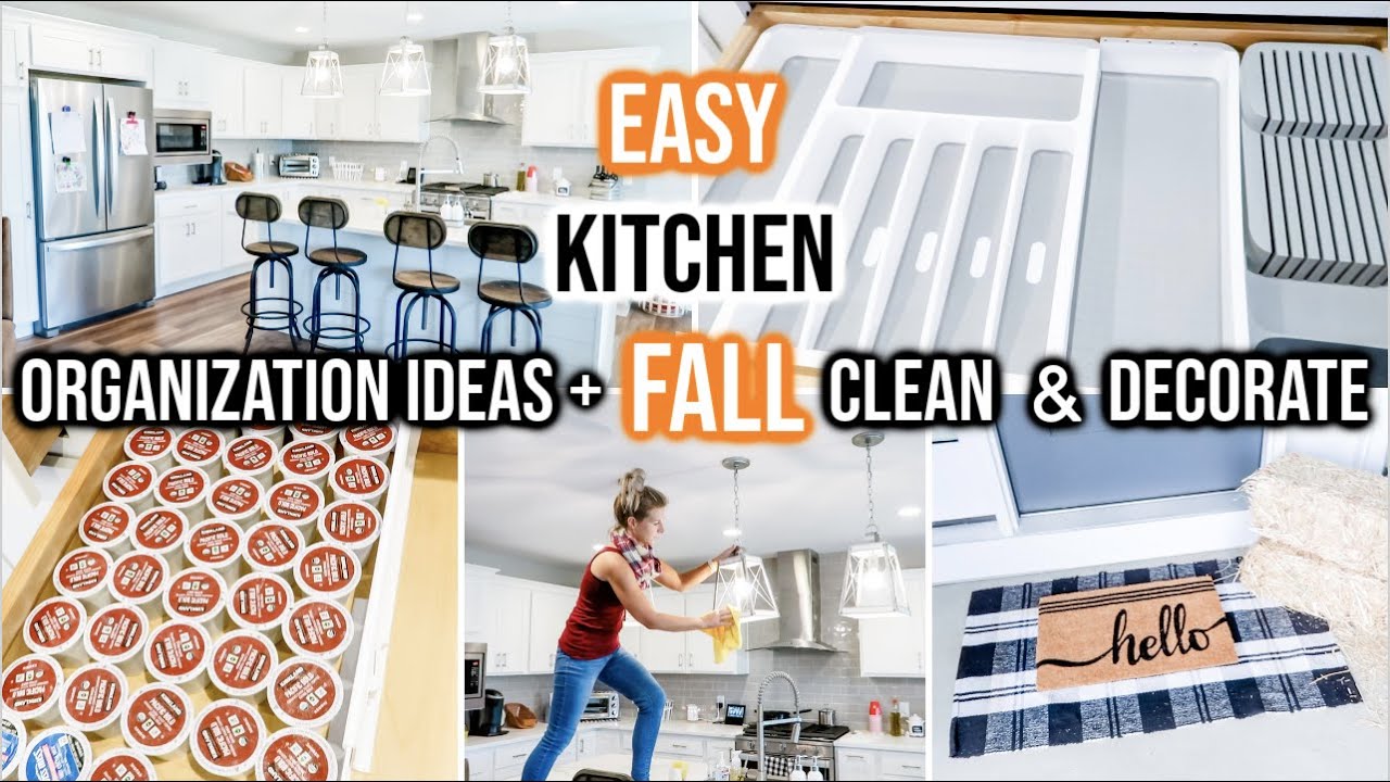 NEW! KITCHEN ORGANIZE + CLEAN WITH ME | KITCHEN ORGANIZATION HACKS