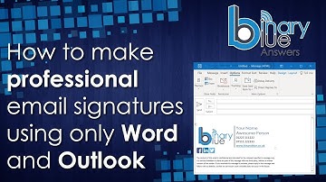 How to Make a Professional Looking Email Signature Using Word and Outlook