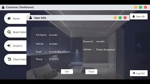 JavaFX Hotel Management System - Modern Application Review