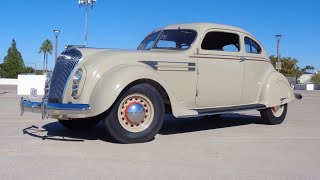 1936 Chrysler Airflow Eight 2 Door Coupe - Only 6 left ! & Ride on My Car Story with Lou Costabile