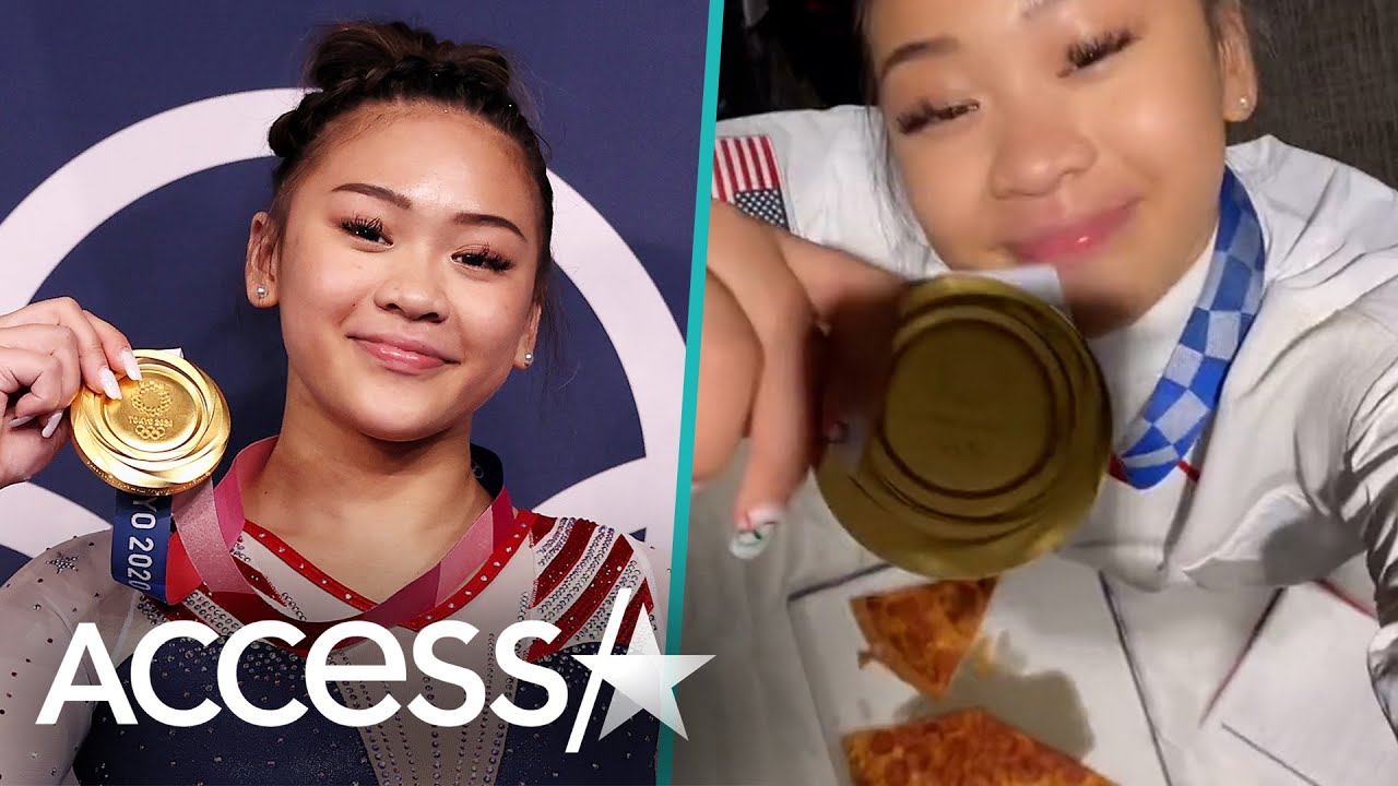 Suni Lee Celebrates Olympic Gold With Pizza Party & TikTok Dance
