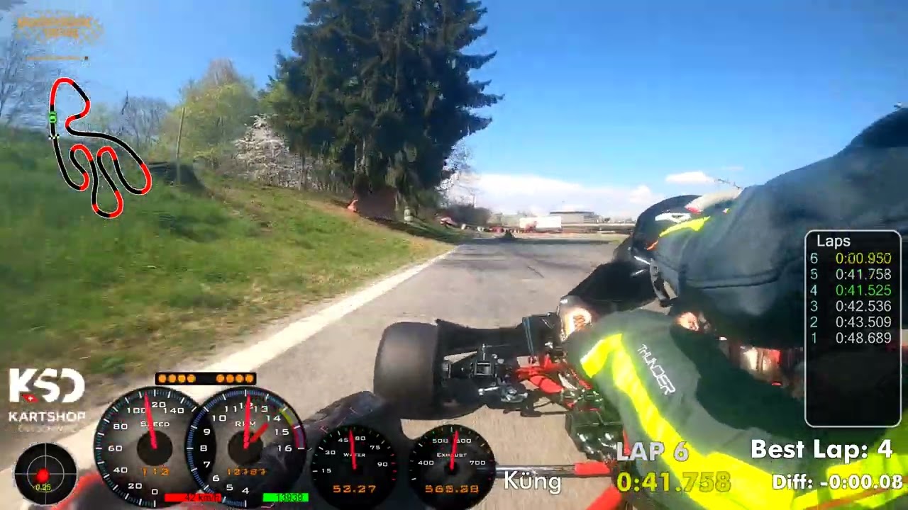 Kartbahn Wohlen erstes Training 2022 / Schaltkart / Parolin / KZ2 / Shifter / Kart / Gokart