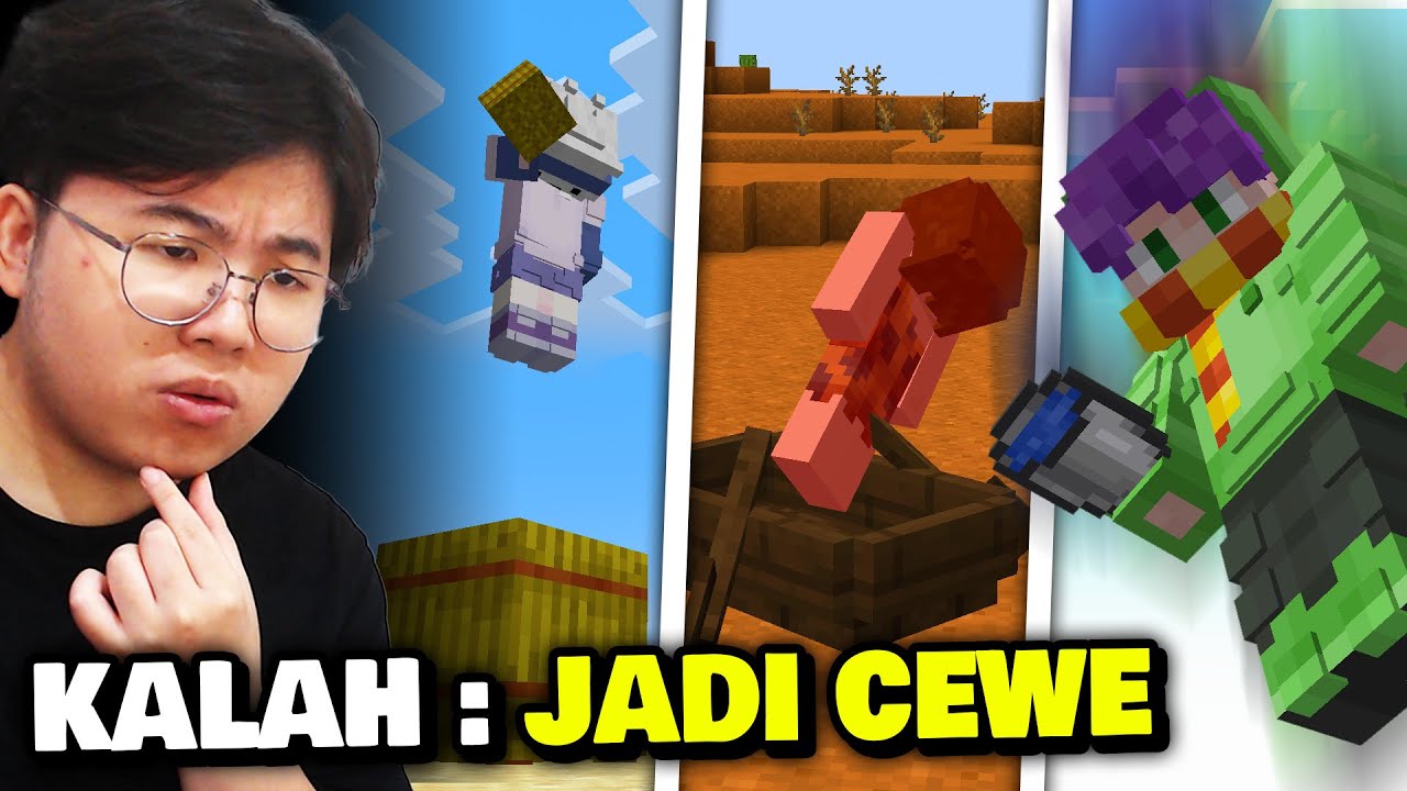 Siapa Yang Paling JAGO MLG di Minecraft ..? (KALAH = COSPLAY CEWE ...