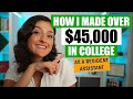 How I Earned Over $45,000 in College!