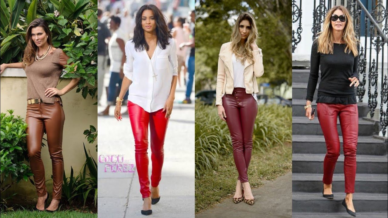 Much impressively and most Running party wear leather latex pants designs ideas