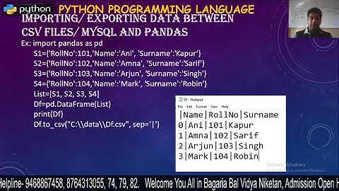 Importing & Exporting Data Between CSV Files & MySQL and Pandas - 8