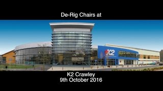 Seating de-rig at K2 Crawley
