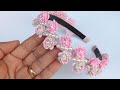 Tiara de pérolas com  flor 3D/ bem delicada e fácil/ by mimos da gerlucia