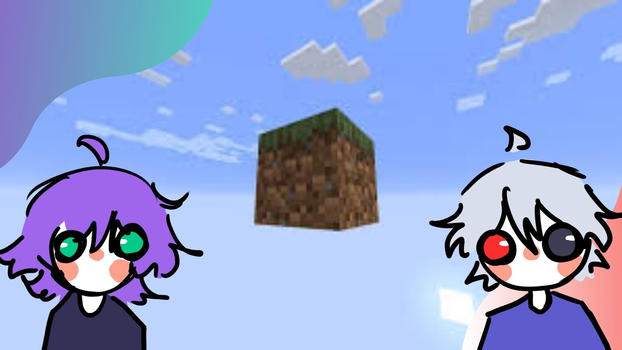 MINECRAFT mas estamos em UM BLOCO 😨 (Uau que diferente)