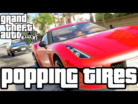 POPPING TIRES! - GTA Online Funny Moments - 동영상